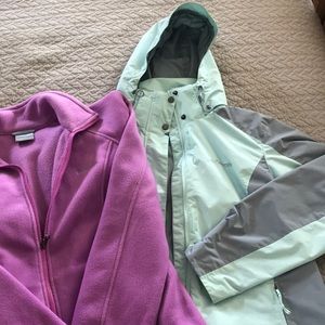 Columbia Interchangeable Coat. Size Large